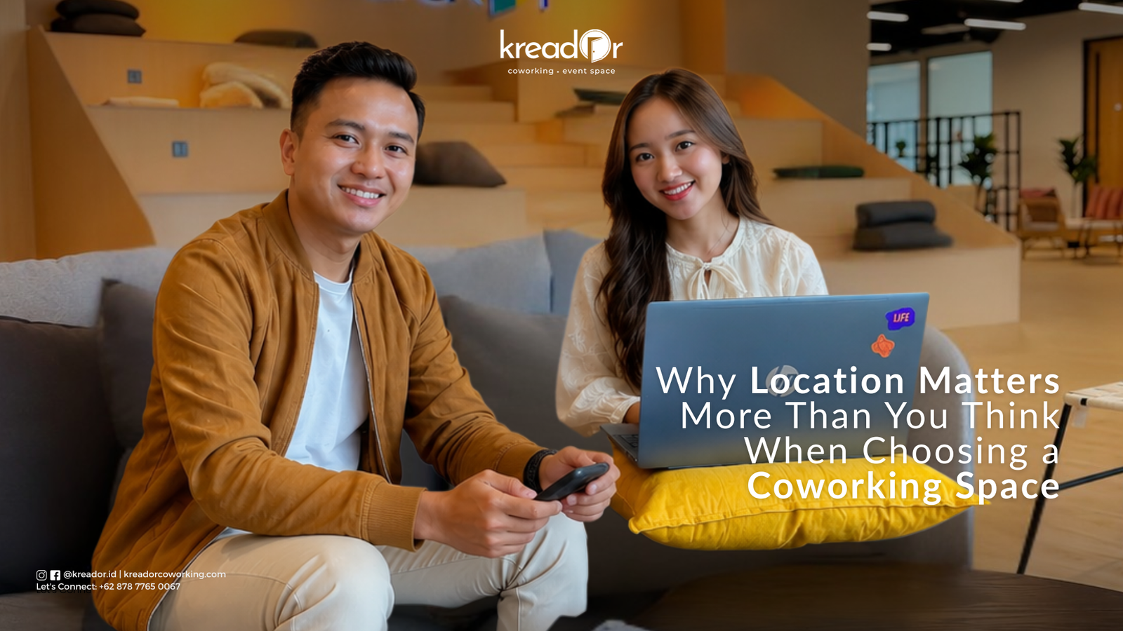 Why Location Matters When Choosing a Coworking Space Professionals working in a premium coworking space at Mega Kuningan with easy access to Jakarta’s business district