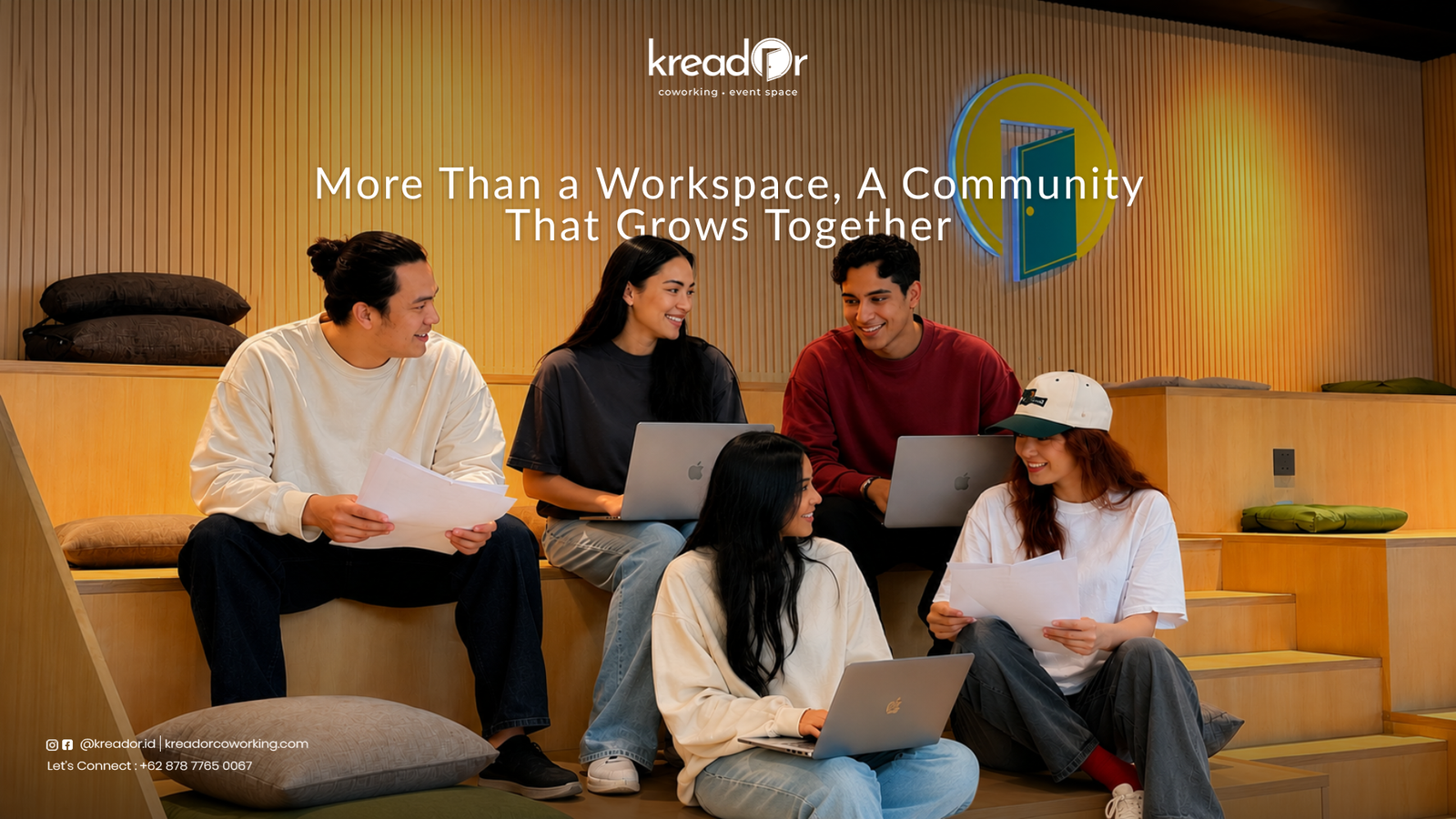 A Community That Grows Together at Kreador Professionals collaborating and building community at Kreador Coworking Space